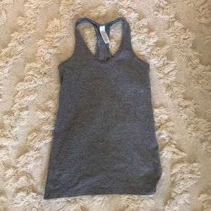 Grey athletic tang top